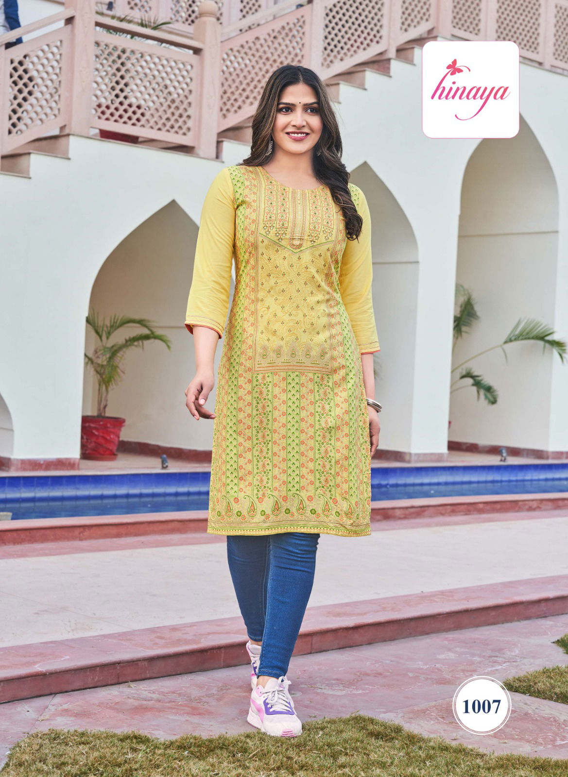 Tiara Infinity Vol 1 By Hinaya Rayon Printed Kurtis Wholesale Shop In Mumbai